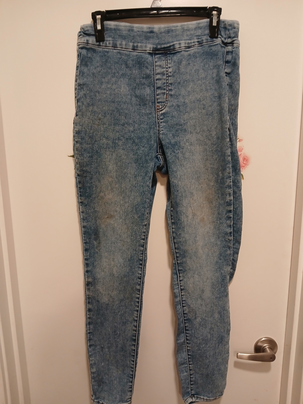 SO Light Acid Wash Blue Jeggings - Stretch Skinny
